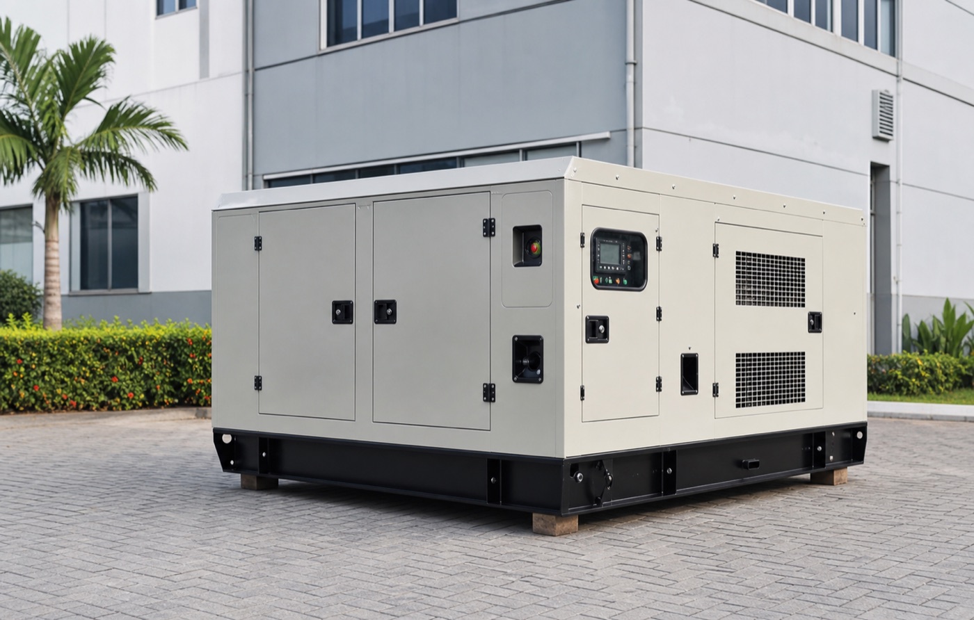 100kVA silent diesel generator reference image for Nigerian commercial backup power