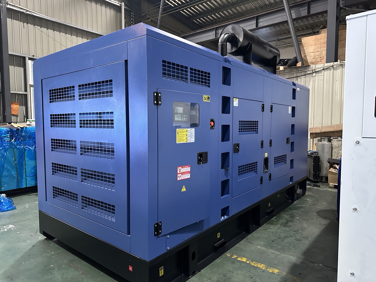 Silent diesel generator for hospital and factory backup