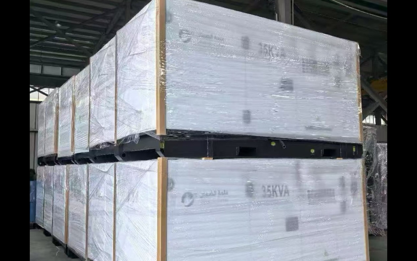 Real packed diesel generators photographed in factory for Aba supplier and dealer quotation inquiries